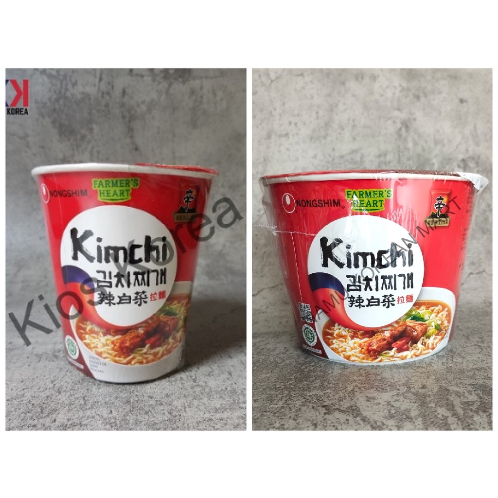 

Nongshim Kimchi Ramyun Cup / Kimchi Ramyun Cup 117gr / Kimchi Ramyun Cup 70gr / Mie Rasa Kimchi