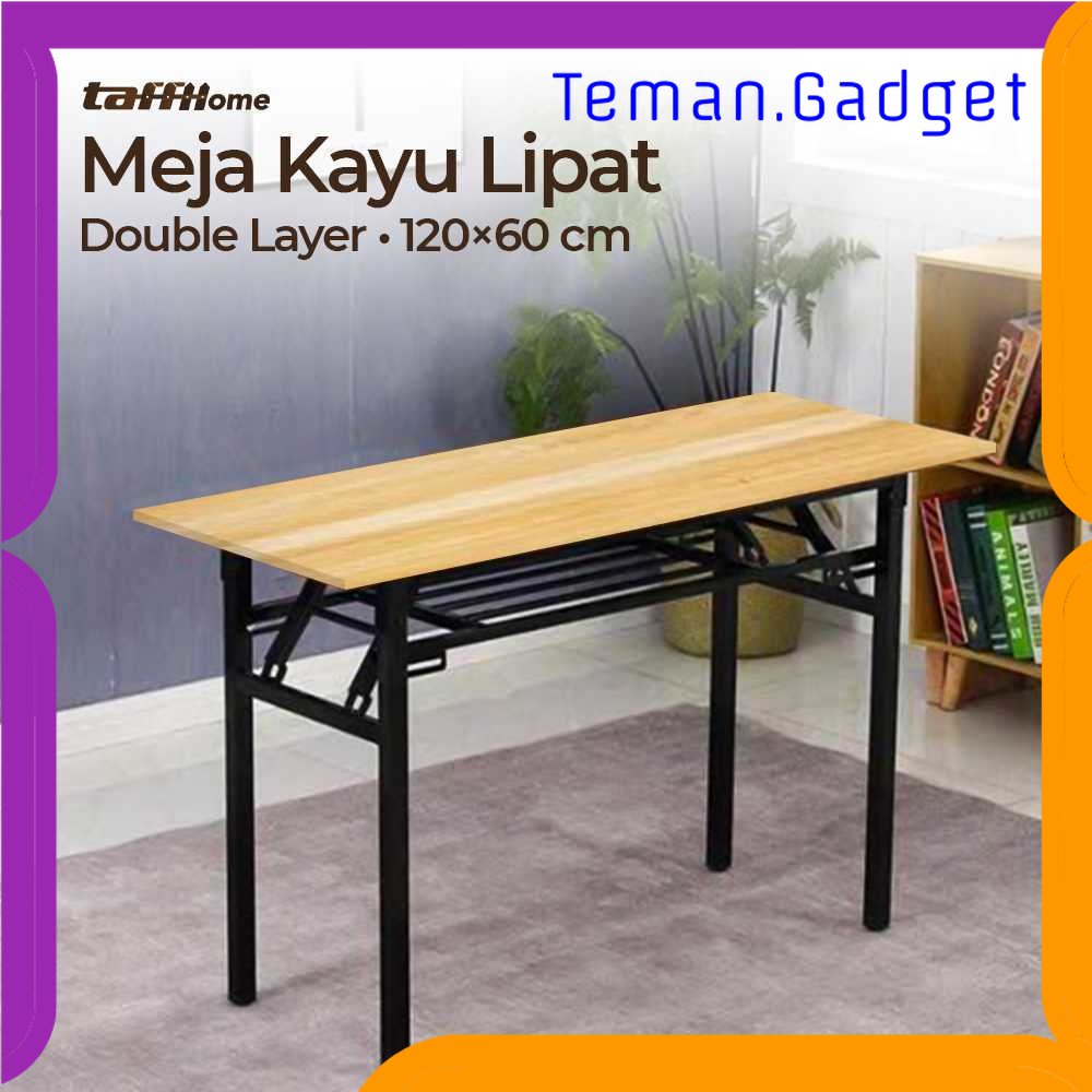 TG - AE TaffHOME Meja Kayu Lipat Foldable Desk 120x60CM - DN04/DN03