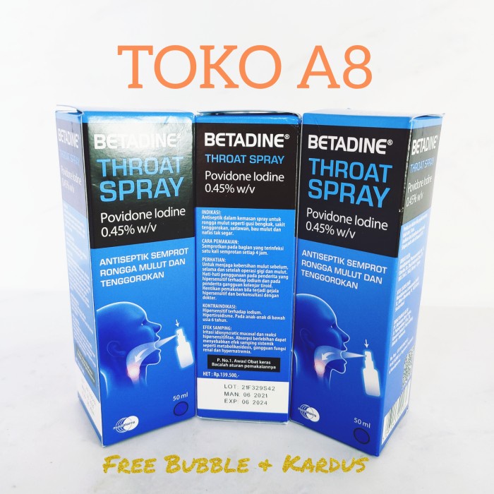 Betadine Sore Throat Spray 50ml Betadine Throat Spray Betadine Spray
