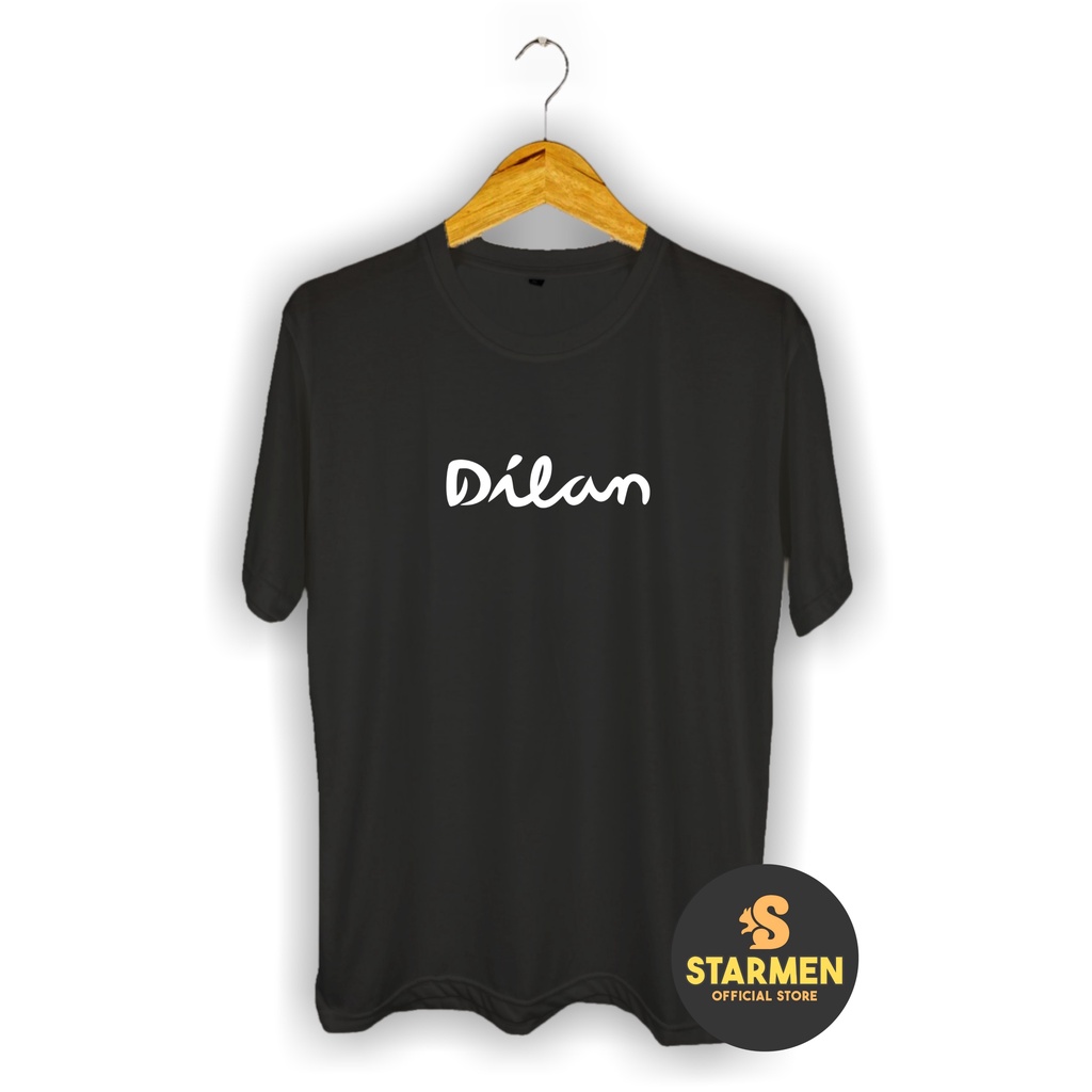 Kaos Distro Pria T-Shirt Motif Kata Kata DILAN