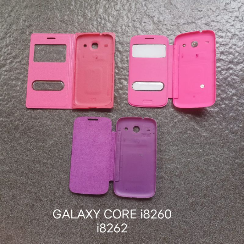 Flip case Samsung core 1 i8260 i8262 . Core 2 G355 G355H flipcase book cover sarung buku dompet