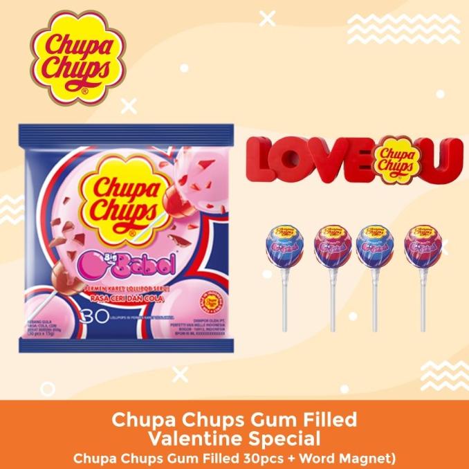 

BISA COD Chupa Chups Gum Filled - Valentine Special /PERMEN LUNAK/PERMEN VIRAL/PERMEN MILO/PERMEN YUPI/PERMEN JADUL/PERMEN KARET