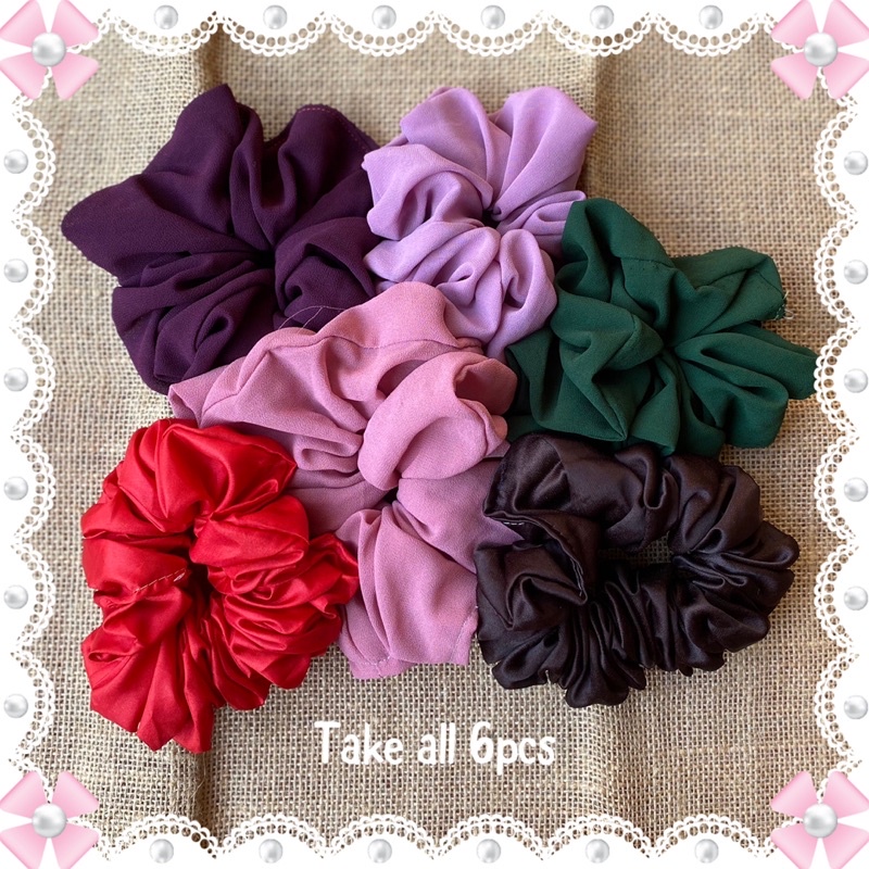 6pcs take all scrunchie premium (new)