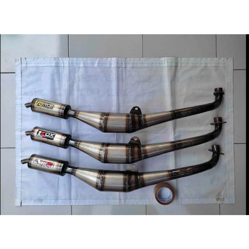 knalpot f1zr fizr standar racing plat karat