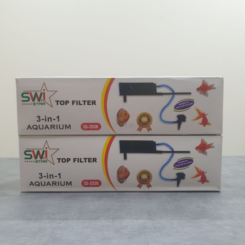 SWI STAR SS 203 S3S203 TOP FILTER ATAS 3 IN 1 AQUARIUM AQUASCAPE