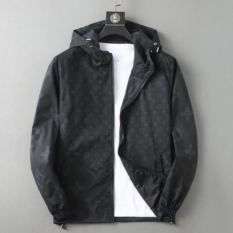jaket import pria jacket lv hoodie parasut branded mirror new p1shoes hitam