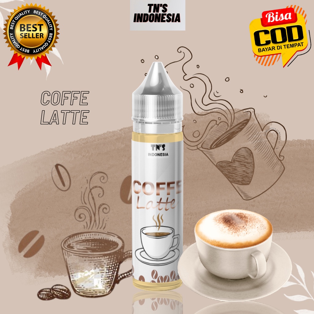 botol liquids 60ml coffe latte banyak varian rasa likuids vapee.