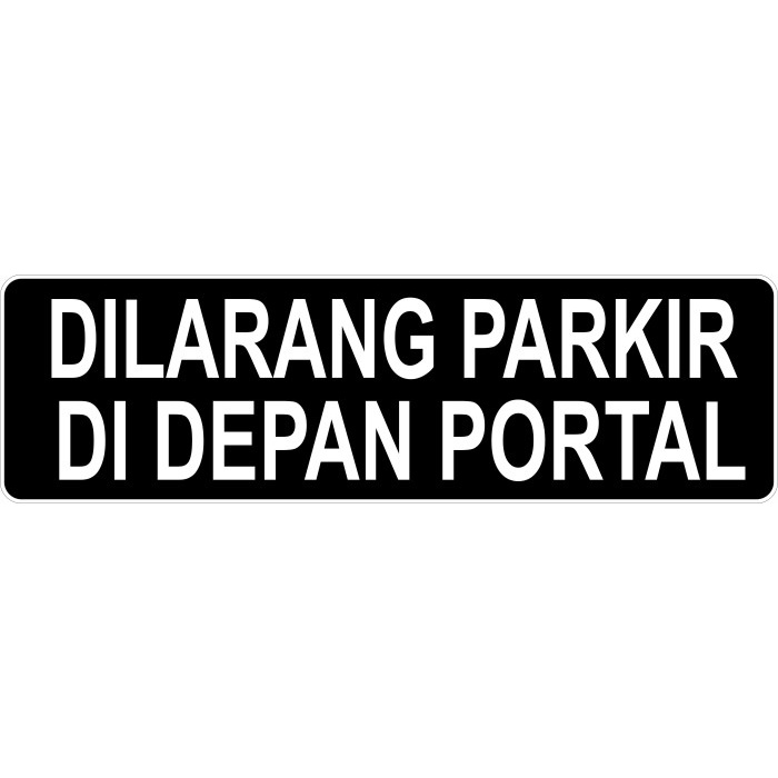 

Papan Plang Rambu Dilarang Parkir 46 Cm X 14 Cm