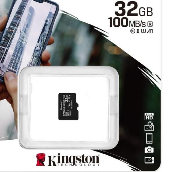 KINGSTON MICRO SD CARD 16GB & 32GB CANVAS SELECT PLUS CLASS 10 - Adapter 32Gb
