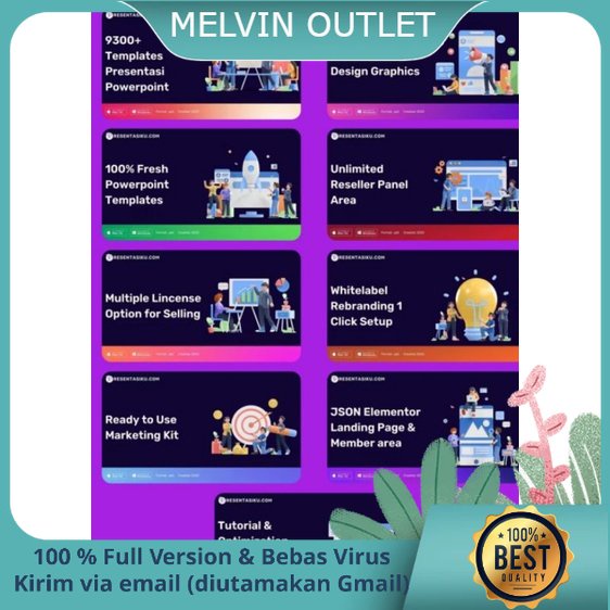 PRESENTASIKU 9300+ BUNDLE TEMPLATE ANIMASI TRANSISI POWERPOINT PPT KULIAH BISNIS KELAS DIGITAL MARKE
