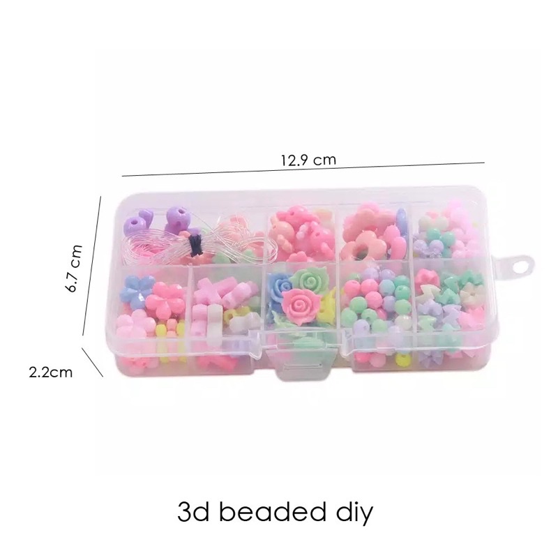 DIY Beaded Mainan Anak Merangkai Aksesoris Kreatif Meronce