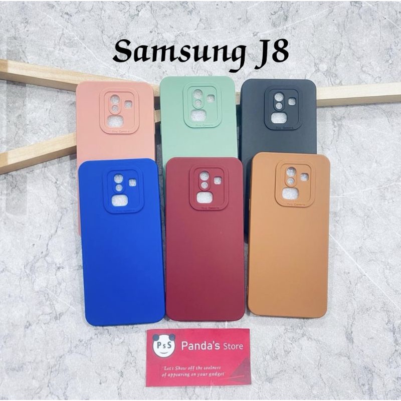 Softcase Pro Camera Samsung J8 Candy Case Full Color 3D Silikon TPU