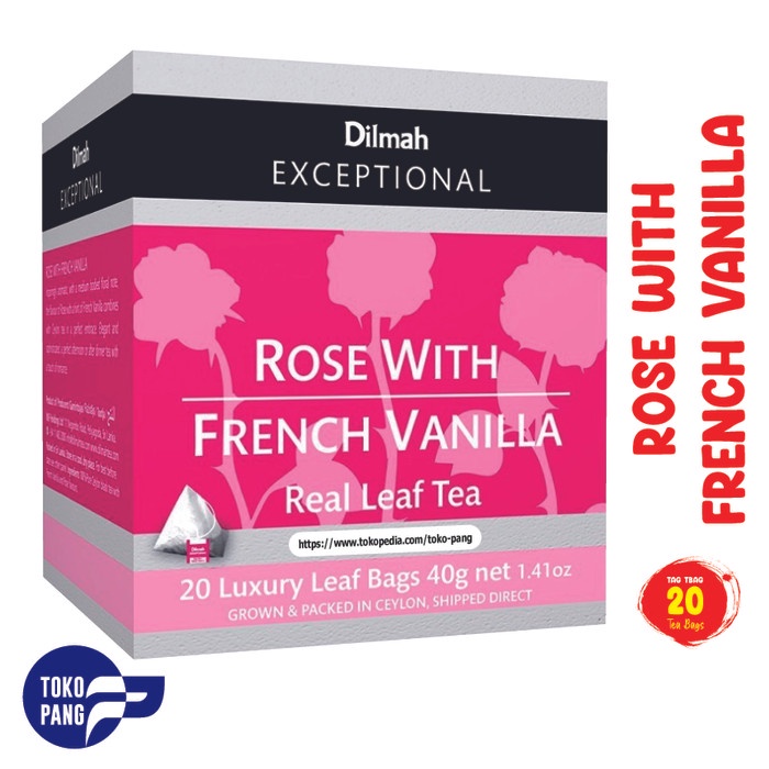 

DILMAH EXCEPTIONAL ROSE WITH FRENCH VANILLA TEA