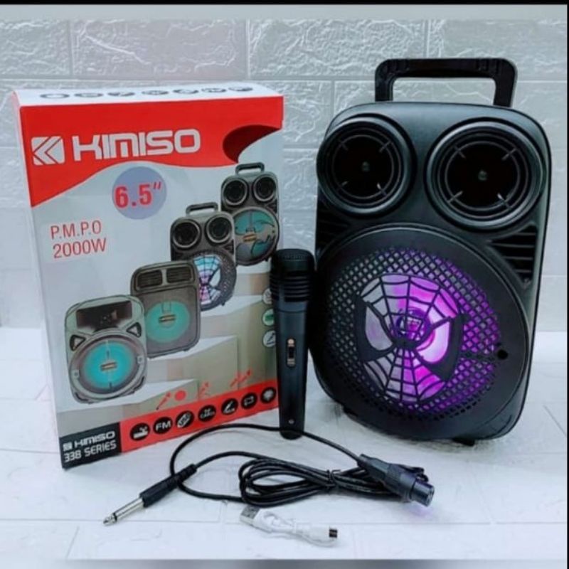 *READY SPEAKER KARAOKE KIMISO SERI 338 MODEL 3396 BATMAN UKURAN 6.5 INCH PLUS MIC