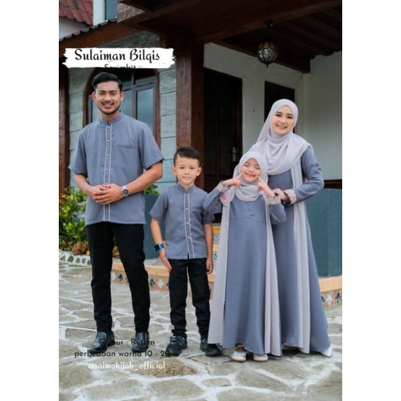 RIHAIA | Sarimbit Keluarga 2023 Sulaiman Bilqis by Saima Hijab