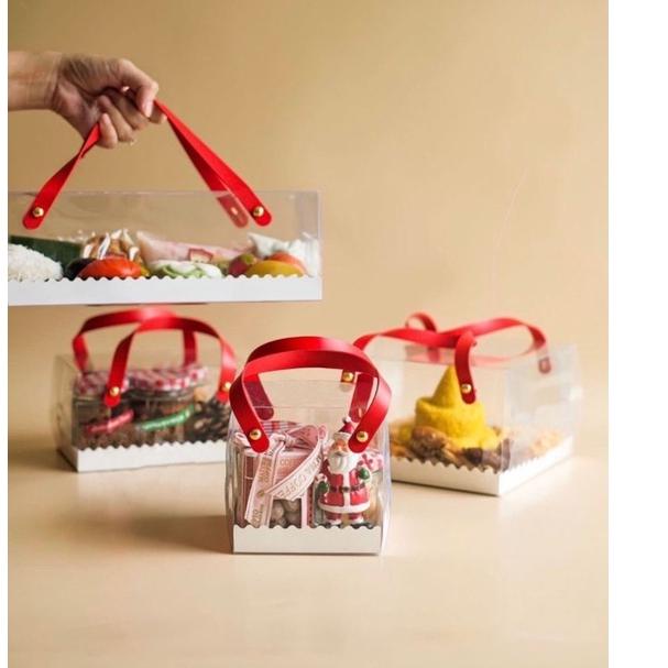 

௹ Box Mika Handle Tali Kulit / Box Kue Spiku Brownies ➭