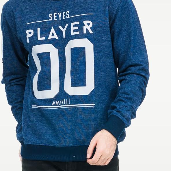 SEYES 1110 Sweater Sweatshirt Baju Lengan Panjang Pria Babyterry Premi - Navy, L