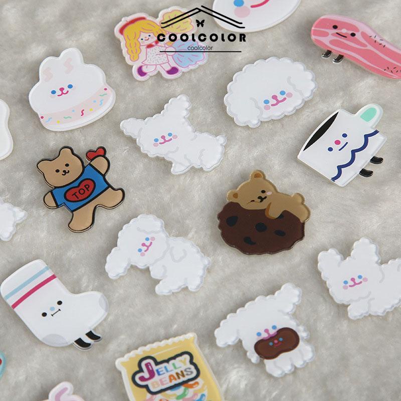 COD❤️Korean Style Pin Brooch Bros Cute Aesthetic Karakter Akrilik- cl