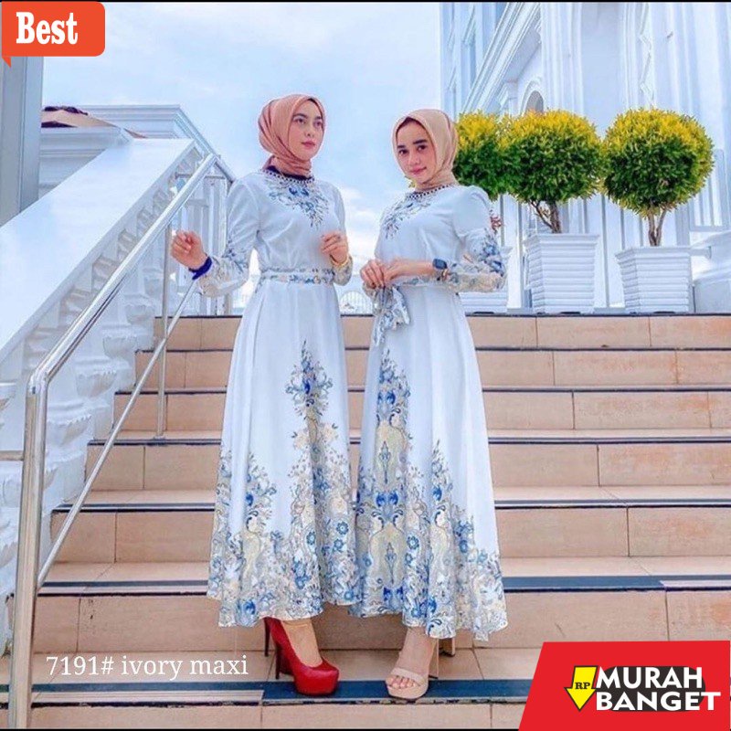 model dress terbaru 2022 SALE DRESS MAXI IVORY MAXI IMPORT
