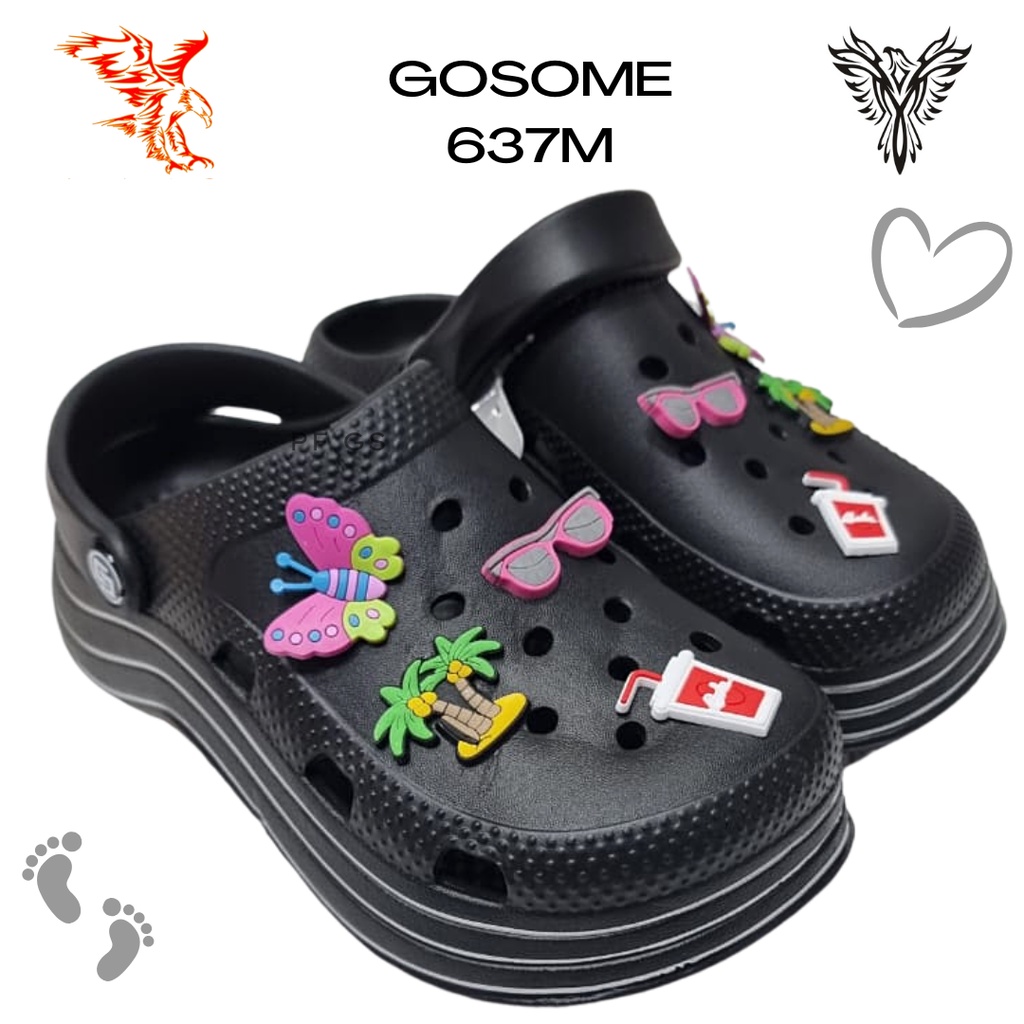 Sandal Baim Bakpao Wanita GOSOME 637 M PHYLON EVA FUJI Jibbitz 36-40