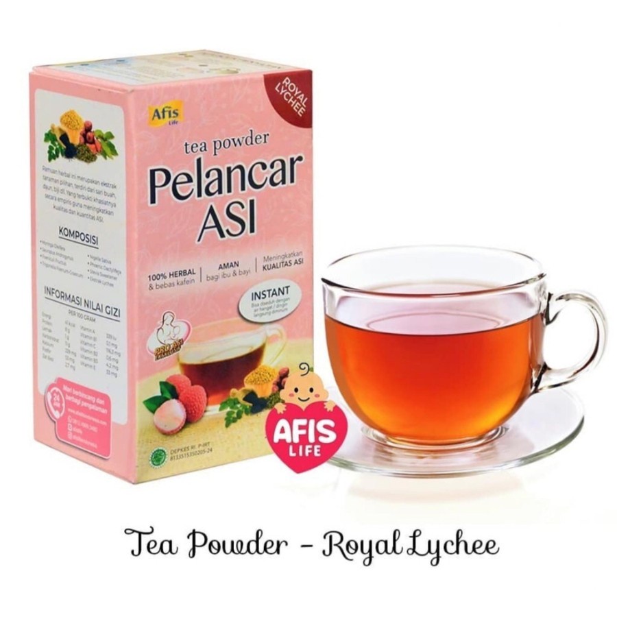 Afis Tea Powder Teh Pelancar ASI Booster