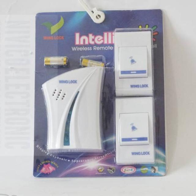 Bel Pintu Wireless 2 Remot/Bel Rumah 2 Tombol/Doorbel Wireless