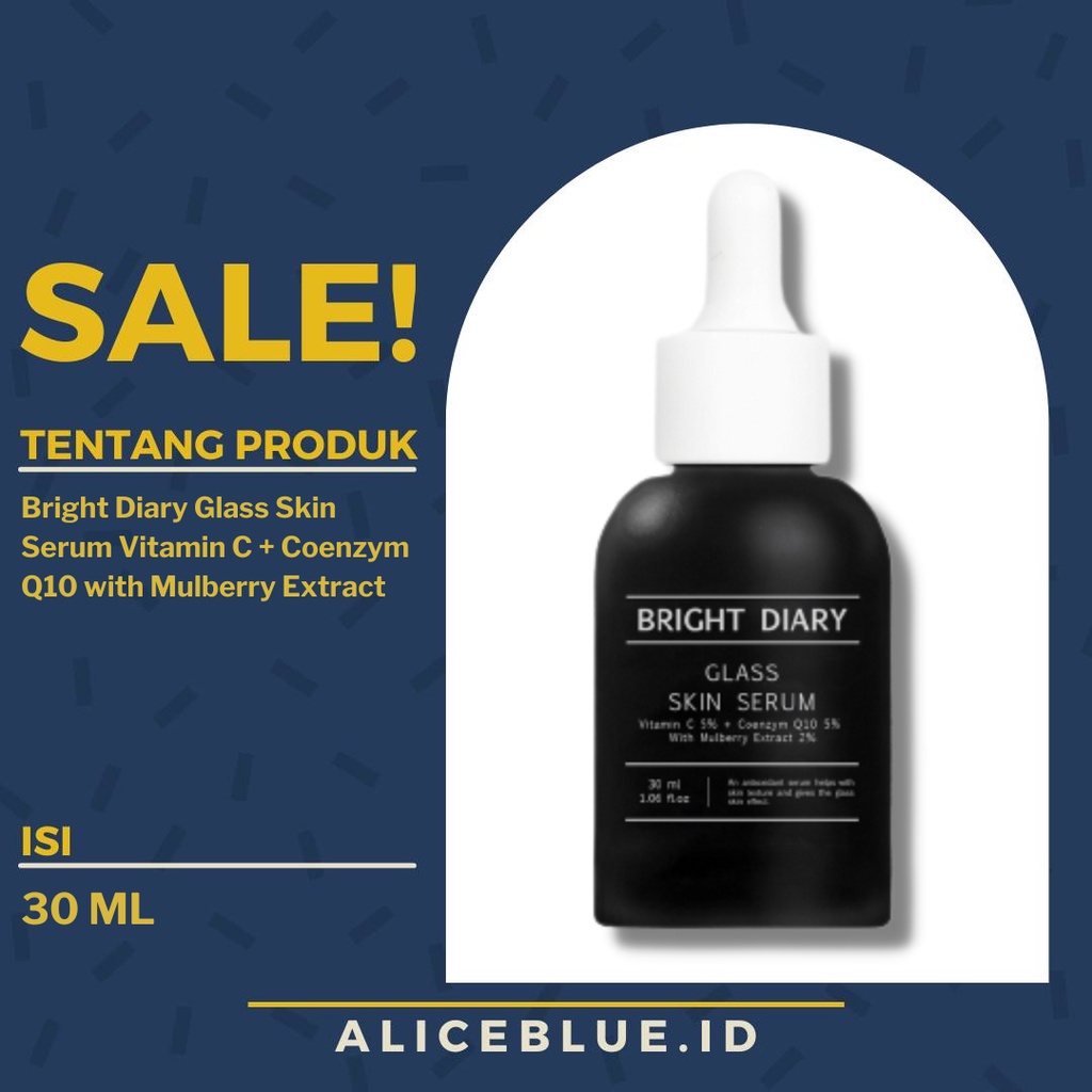 Bright Diary Glass Skin Serum Vitamin C + Coenzym Q10 with Mulberry Extract