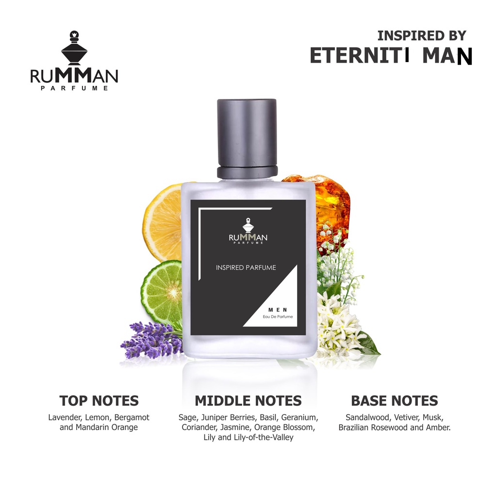 Inspired Parfum CK Eterniti Man Farfum Pria Cowok Laki Laki Minyak Wangi Lembut Kalem Tahan Lama Awet 24 Jam Seharian