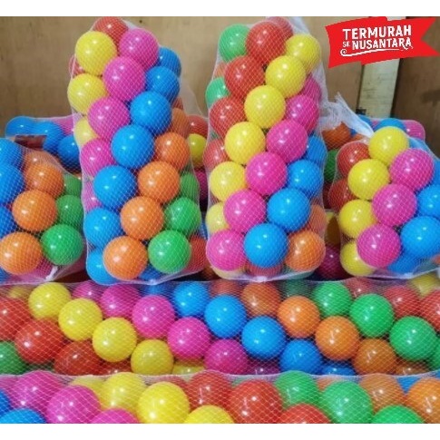 Mainan Mandi Bola Plastik Warna Warni Pastel SNI Keranjang Kolam Anak Viral Murah Jumbo Besar Hadiah