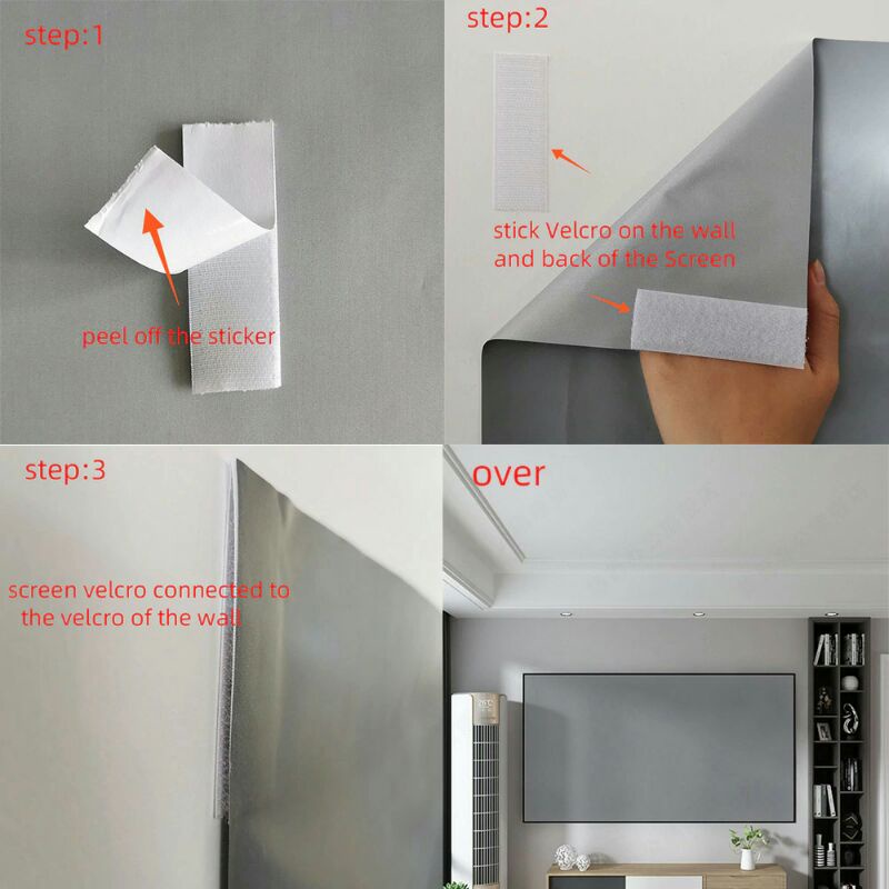 Kain Layar Proyektor Anti-light Ambient Screen Curtain 84 Inch l21