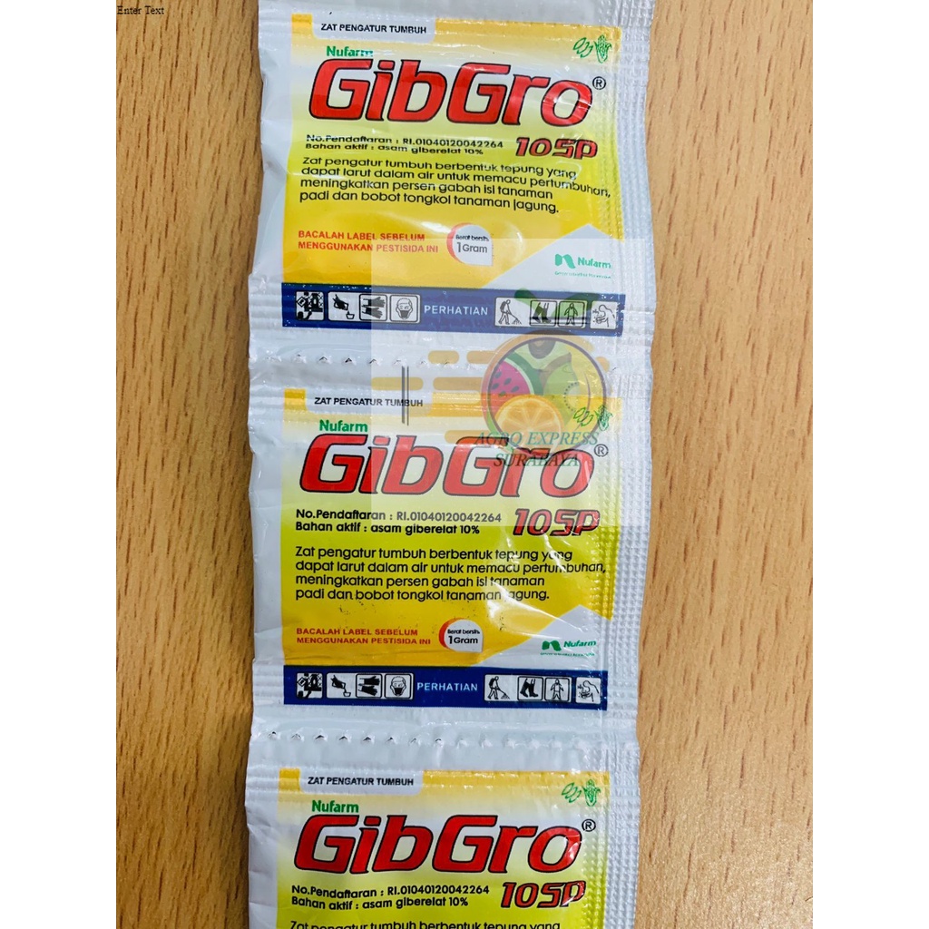 Zat Pengatur Tumbuh Buah GIBGRO Isi 1gram surabaya