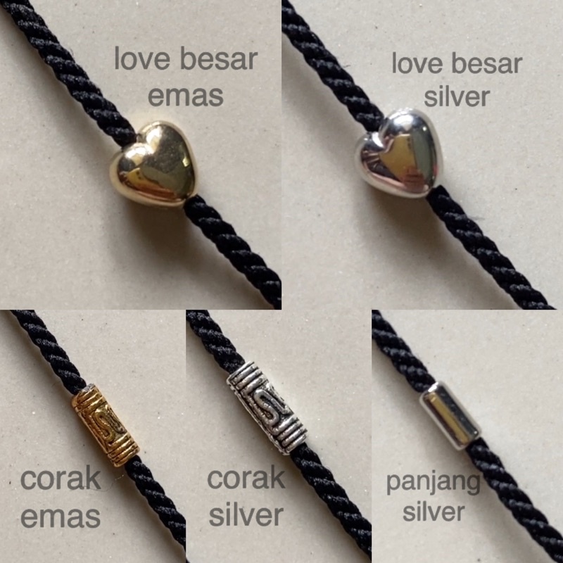Gelang HITAM Motif kuaitas Premium