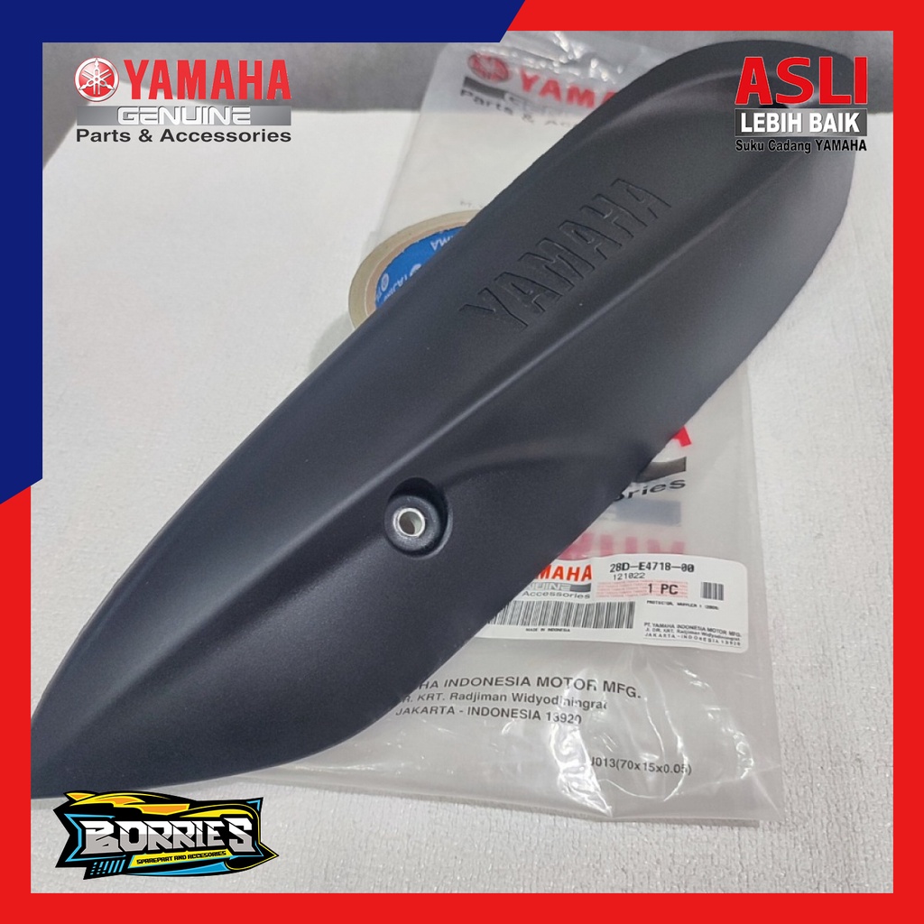 protector muffler tutup cover knalpot atas Mio karbu new smile sporty 28D-E4718-00 ori Yamaha