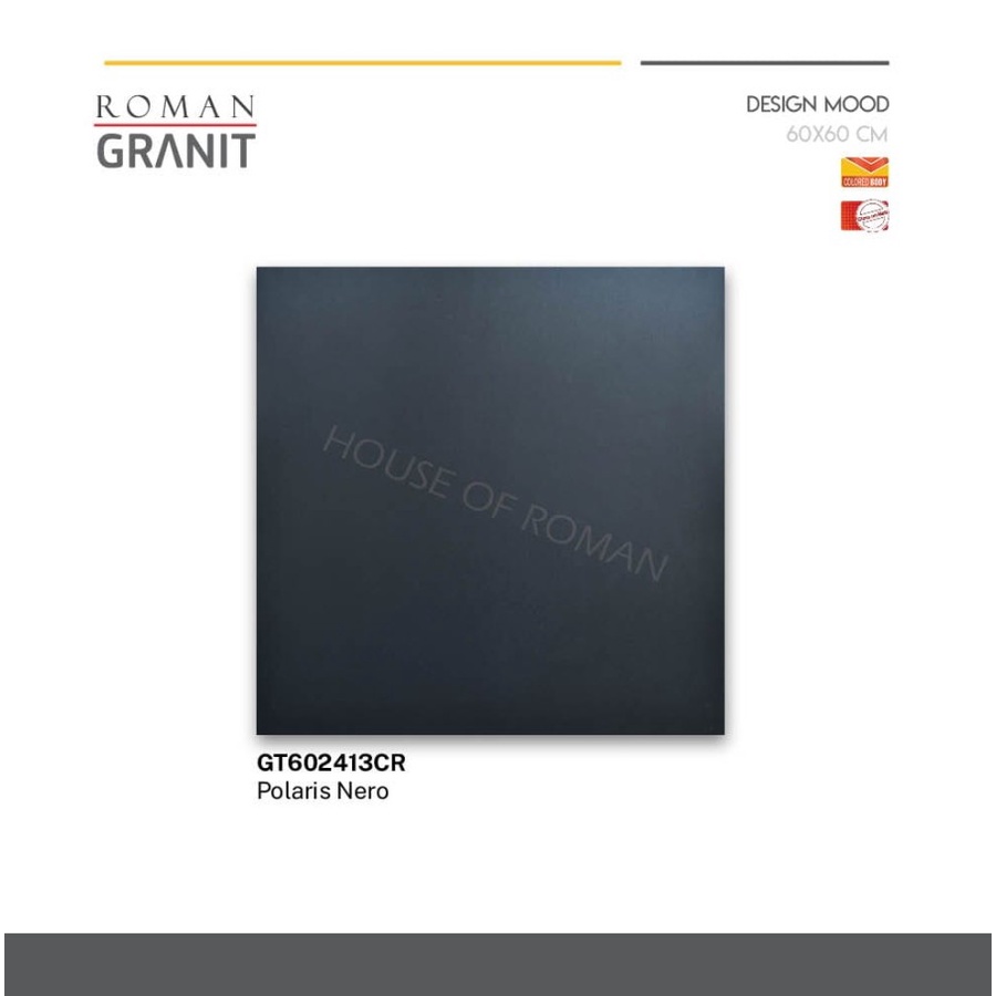 ROMANGRANIT POLARIS NERO 60X60 GT602413CR (ROMAN GRANIT)