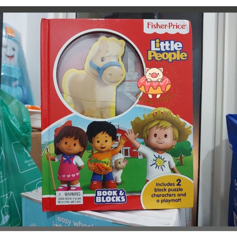 Fisher Price book and blocks