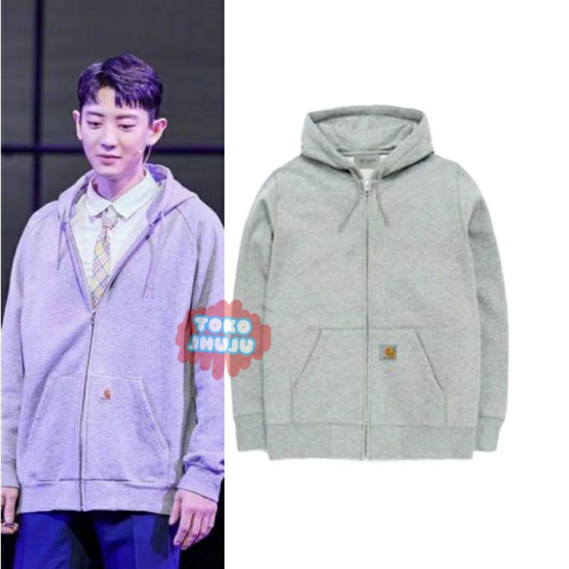 Jaket Hoodir ZIPPER Chanyeol Exo Carrhat LOGO KANTONG