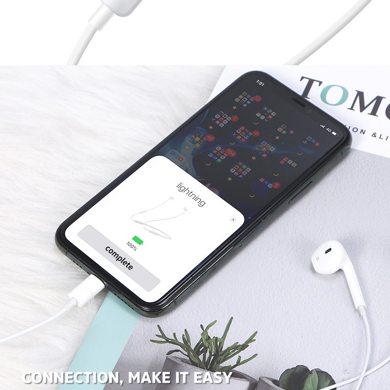 Headset Bass Iphone Lightning Hetset Adapter Earphone Handsfree Ligting Headsed Ori 100% Lighting Aipon Iphons Automatic Pop Up Bluetooth /7/7+/8/8+/X/Xs//XR/11/11PRO/12/Pro/5/5s/6/6s/6+HT11