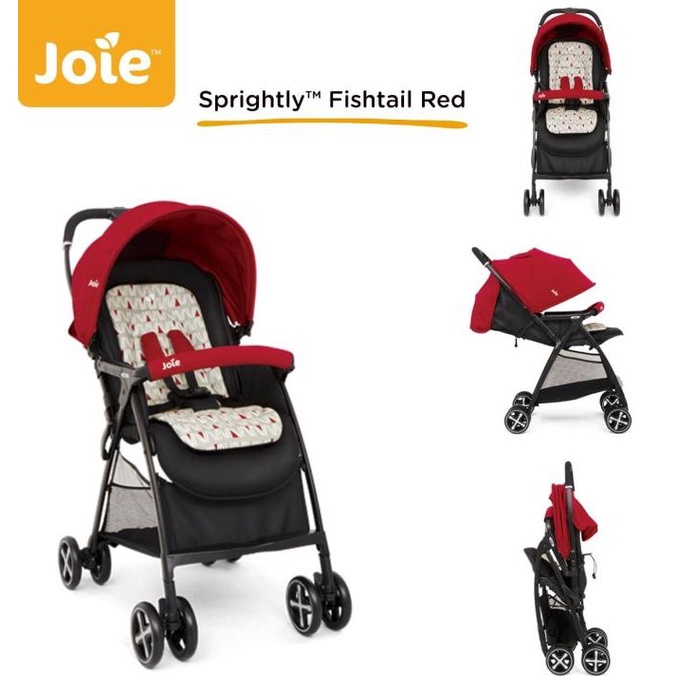 Makassar - Makassar - Kereta Dorong Bayi Stroller Joie Sprightly Fishtail Red