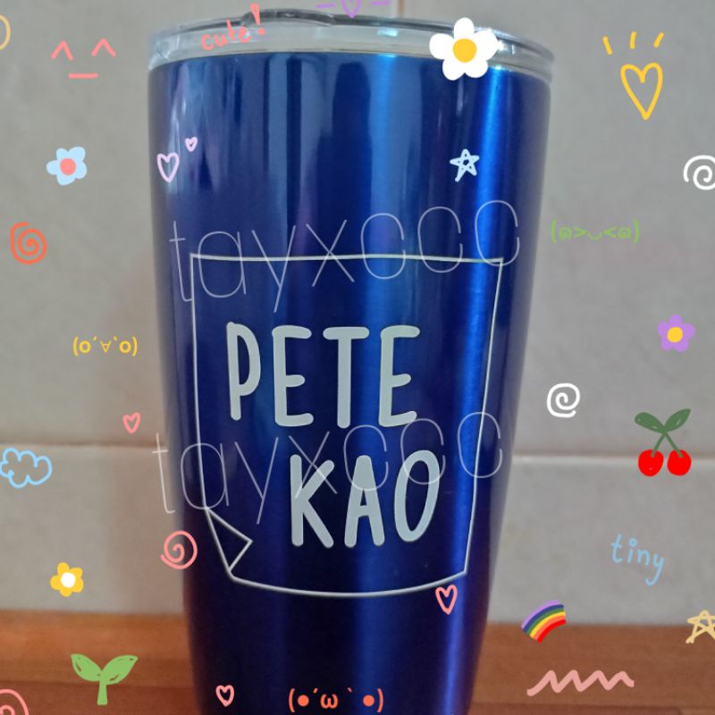 PeteKao Dark Blue Kiss Tumbler
