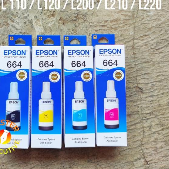 Epson Genuine / Tinta Asli L100 L110 L120 L200 L210 L220 - Hitam