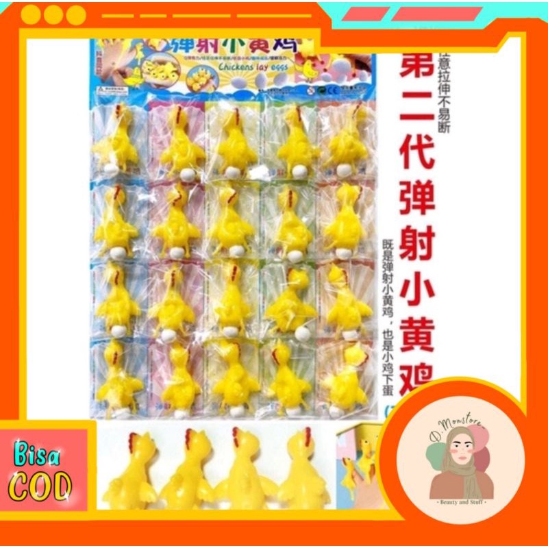 Mainan Sticky Ayam Bertelur || Mainan Ayam Telor || Mainan Ayam