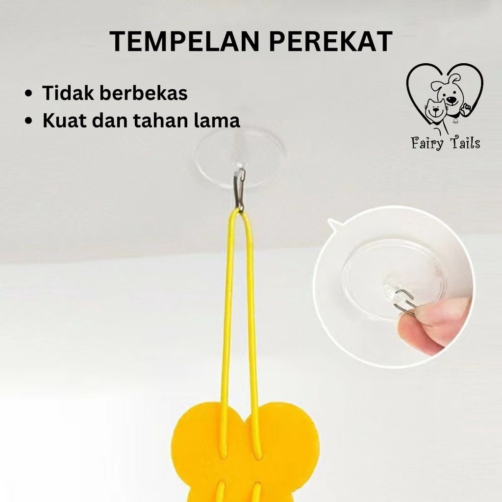 Mainan Kucing Umpan Ulat Bulu Rumbai Digantung atau Mainan Interaktif Gantung / Cat Hanging Toy Self Play Interactive