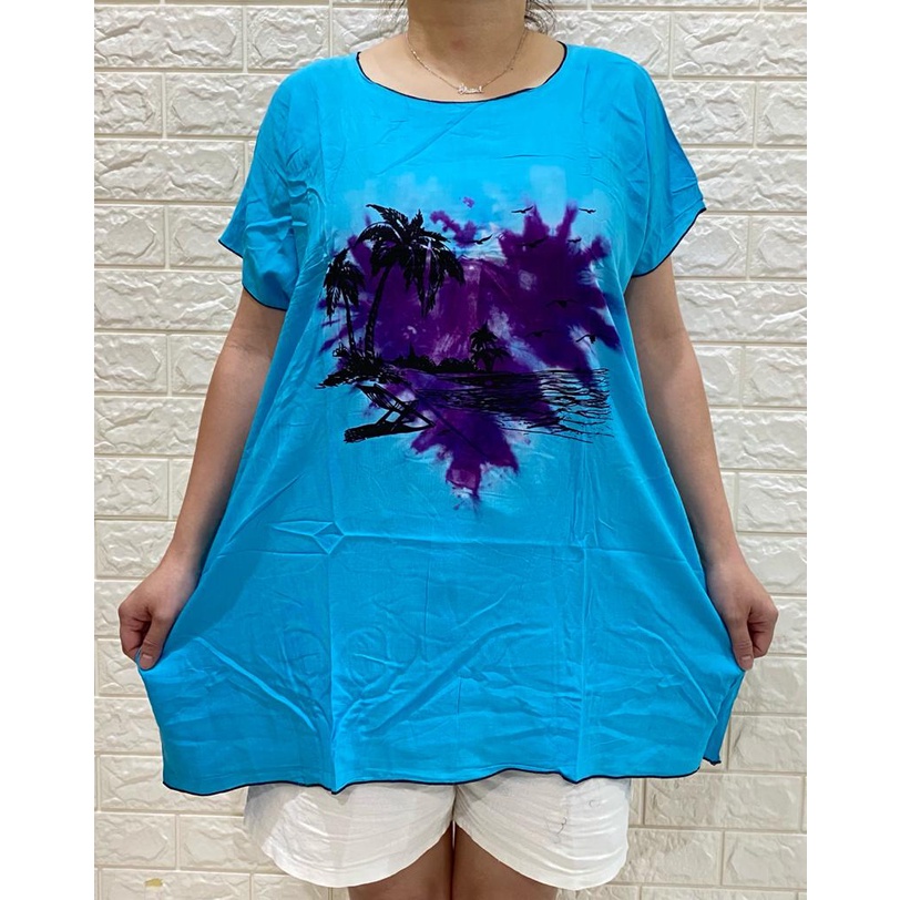 BAJU BLUS BALI SANTAI JUMBO LOVE XXXL TD/LOVE