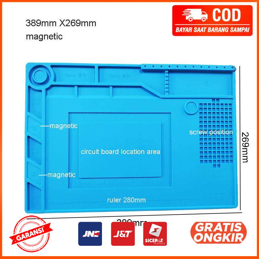 Alas Matras Anti Static Soldering Mat Heat Resistant Magnetic S150