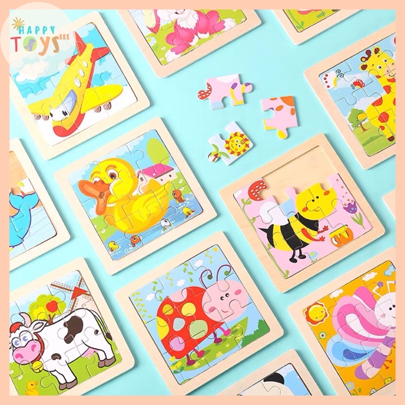 HAPPYTOYS.888 #A2 WOODEN PUZZLE / PUZZLE KAYU JIGSAW / MAINAN PUZZLE KAYU ANAK