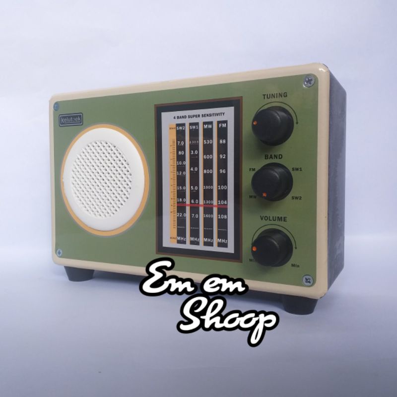 celengan model radio jadul vintage retro