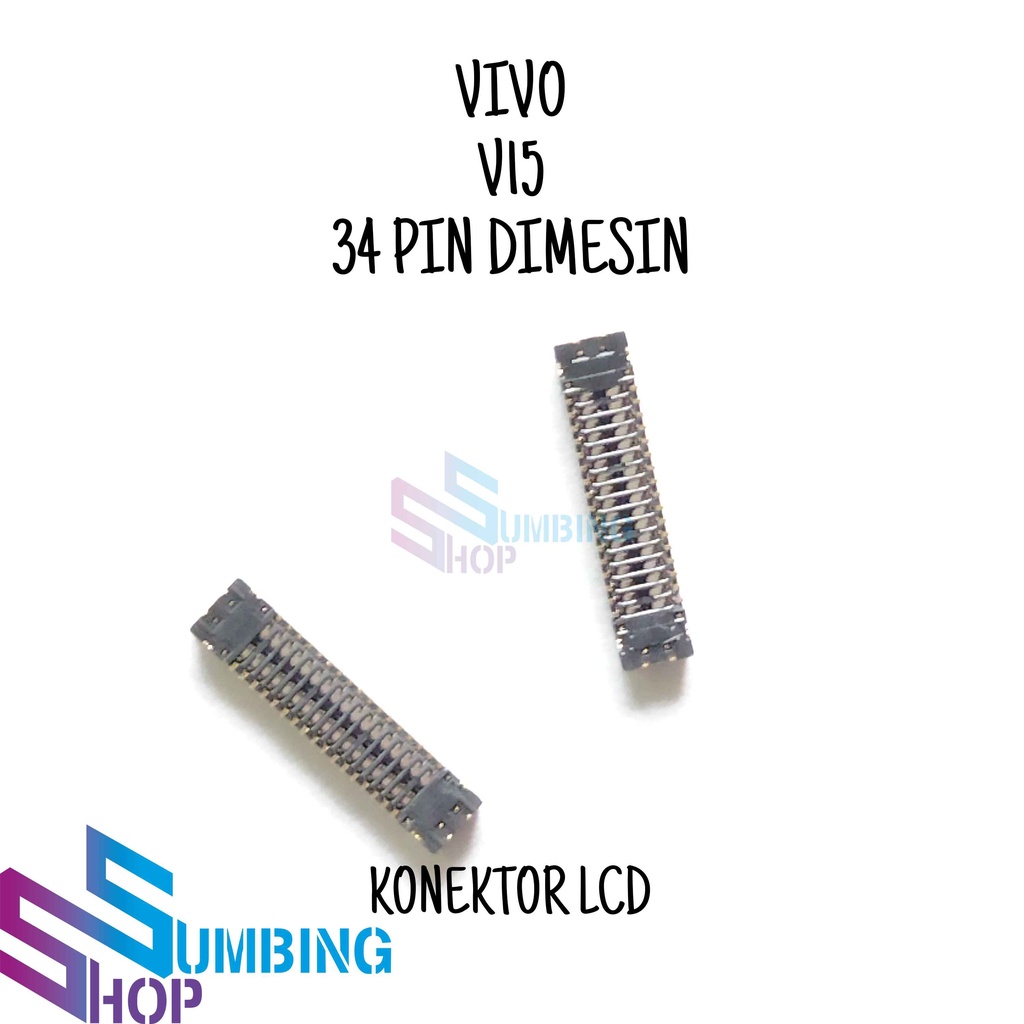 Konektor Lcd Soket Lcd Fpc Vivo V15 34 Pin Dimesin