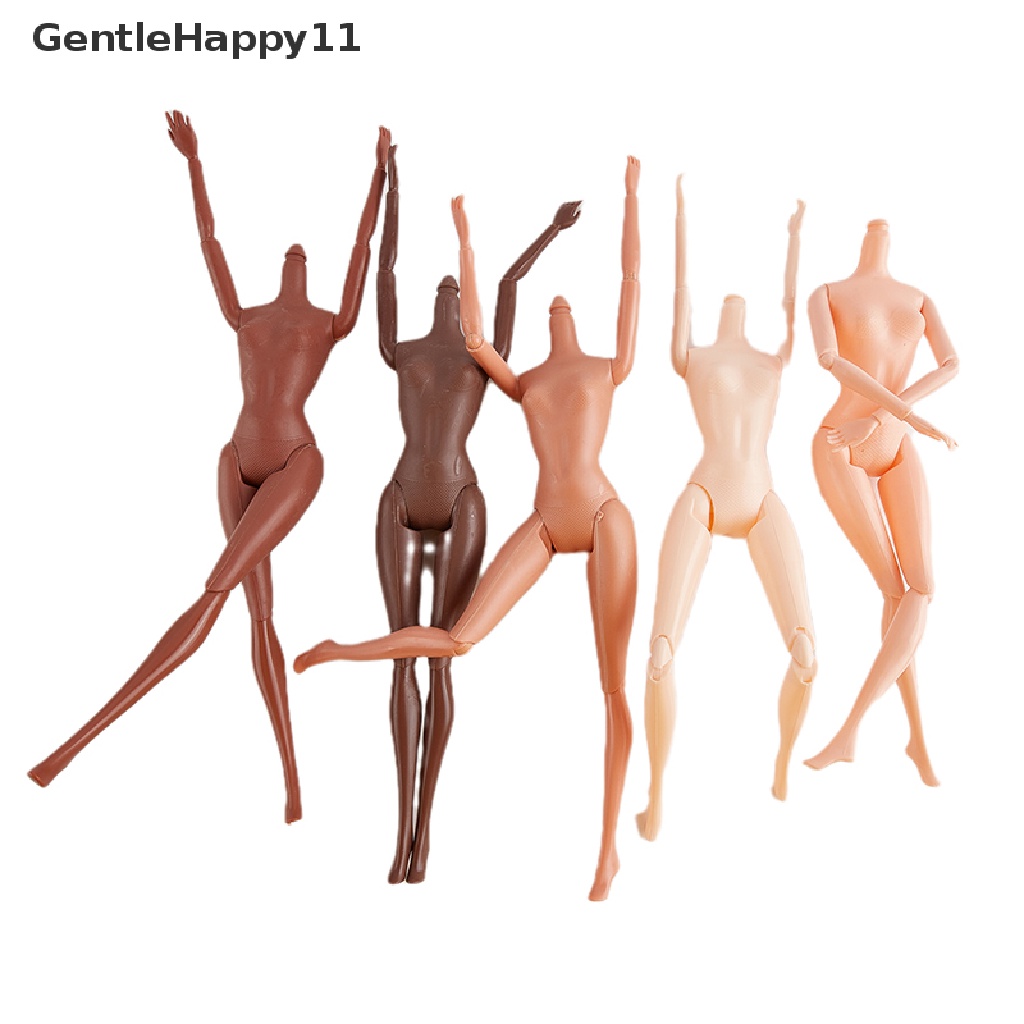 Gentlehappy 11sambungan Bergerak Boneka Afrika Nude Tubuh Kulit Hitam Anak Pretty Girl Toy Gift id