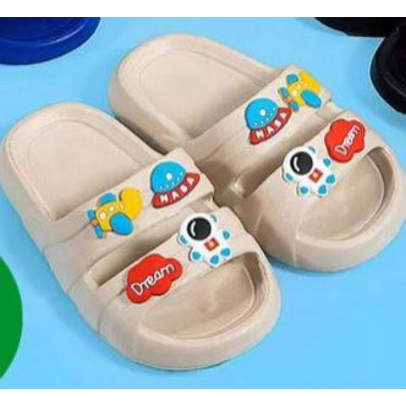 Sandal Slop Anak Karet Astronot Nasa Import High Quality RF