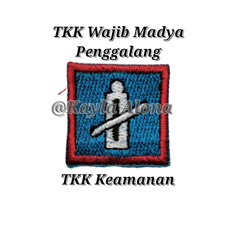 BET / BADGE TKK WAJIB MADYA PENGGALANG ( HARGA 1 PAKET = ISI 10 TKK WAJIB )